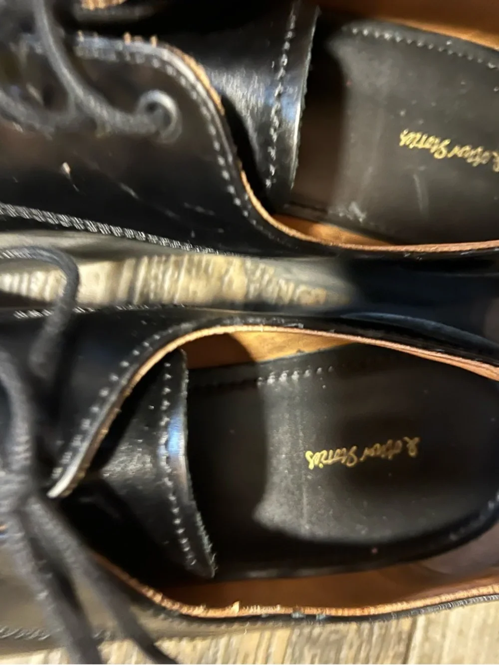 & Other Stories Black Leather Derby Shoes